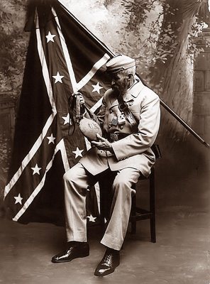 Confederate Flag and Black Soldier